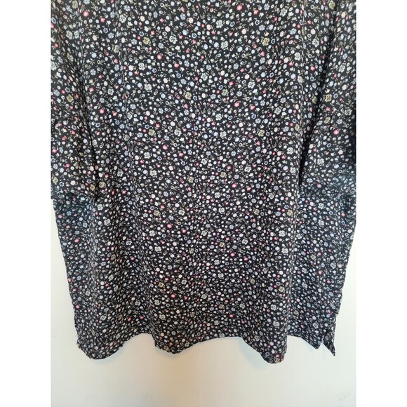 Loft Womens Floral Short Bell Sleeve Top Size XL - Picture 2 of 11